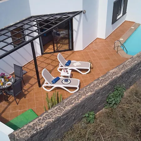 Ferienhaus Maria De Timanfaya - Sea And Mountains Views, Pool, Wifi, 15 Minutes Walk To Marina Rubicon Playa Blanca (Lanzarote)
